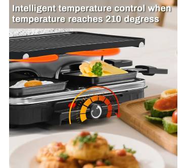 Produktbild HengBO 3-in-1 Raclette Grill 8 Personen