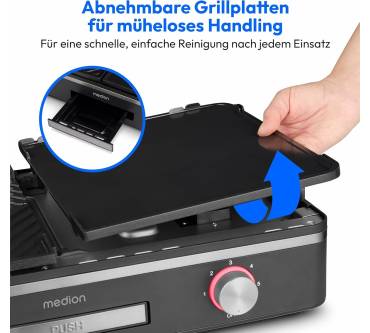 Produktbild Medion Life Tischgrill mit Dual-Zonen-System (MD 12027)