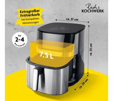 Produktbild Rach's Kochwerk Heißluftfritteuse 7,5L