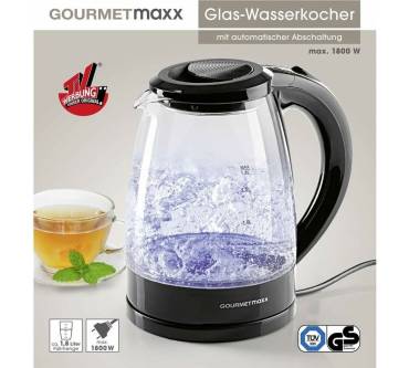 Produktbild Gourmetmaxx Glas-Wasserkocher LED (15481)
