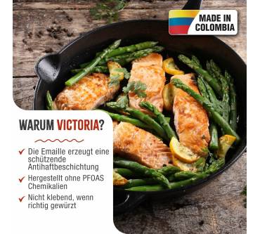 Produktbild VICTORIA Emaillierte Gusseisenpfanne
