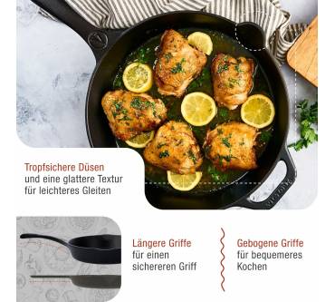 Produktbild VICTORIA Emaillierte Gusseisenpfanne