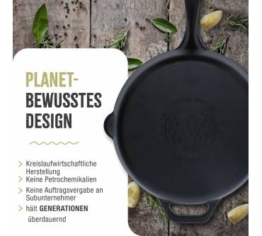 Produktbild VICTORIA Emaillierte Gusseisenpfanne