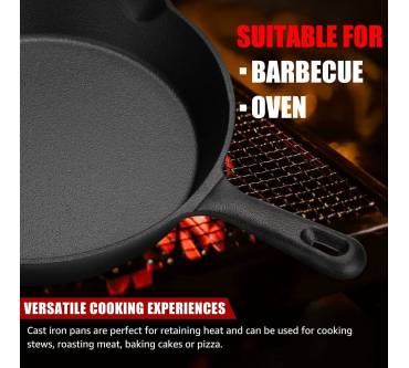 Produktbild Overmont Vorgebrannte Gusseisen-Topfpfanne