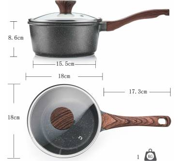 Produktbild Sensarte Antihaft-Kasserolle mit Deckel (18 cm)