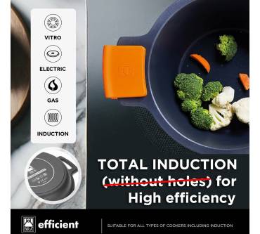 Produktbild Bra Efficient Hoher Kochtopf mit Glasdeckel