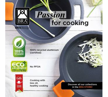 Produktbild Bra Efficient Hoher Kochtopf mit Glasdeckel