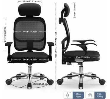 Produktbild Airchros Schreibtischstuhl Bürostuhl ergonomisch