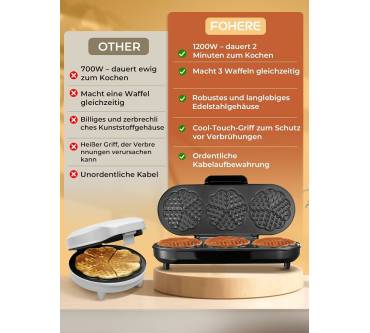 Produktbild Fohere King Size Waffeleisen