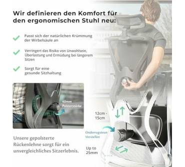 Produktbild Ella Health BV Motion Mesh Ergonomischer Bürostuhl