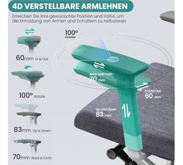 Produktbild Duwinson Ergonomischer Bürostuhl DWS-UE-GAHS