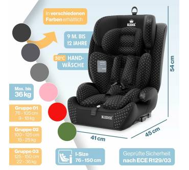 Produktbild Kidiz Triangle Premium mit Isofix