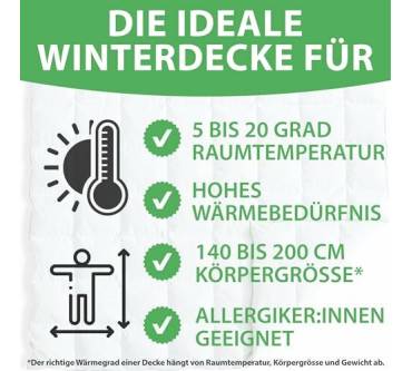 Produktbild Welldora Green Diamond Warme Winterdecke