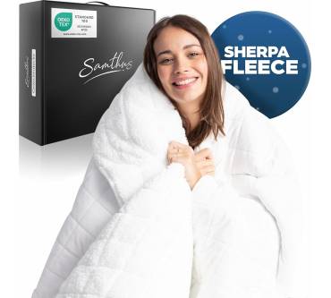 Produktbild Samthus Gewichtsdecke Sherpa Fleece