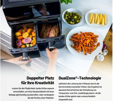 Produktbild Lauben DualZone Heißluftfritteuse 8000BC