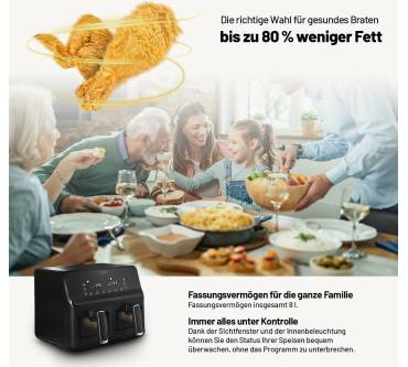 Produktbild Lauben DualZone Heißluftfritteuse 8000BC