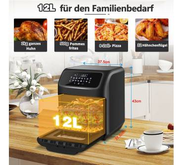 Produktbild Llivekit Heißluftfritteuse 12L