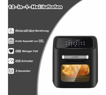 Produktbild Llivekit Heißluftfritteuse 12L