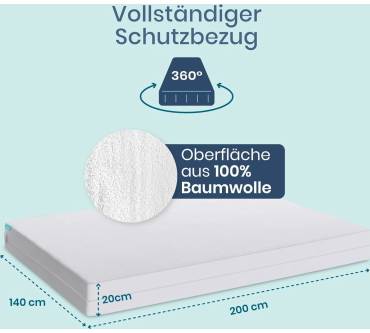 Produktbild Twinzen Wasserdichter Matratzenschutz für Allergiker