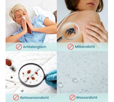 Produktbild Twinzen Wasserdichter Matratzenschutz für Allergiker
