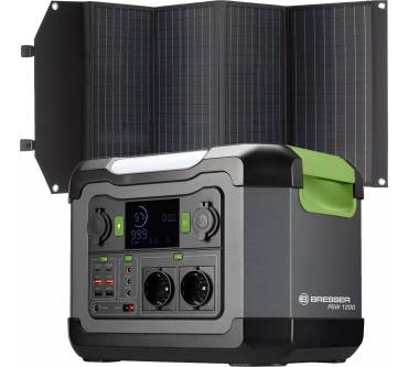 Produktbild Bresser Set Mobile Power-Station 1.200 W + Solar-Ladegerät 120 W