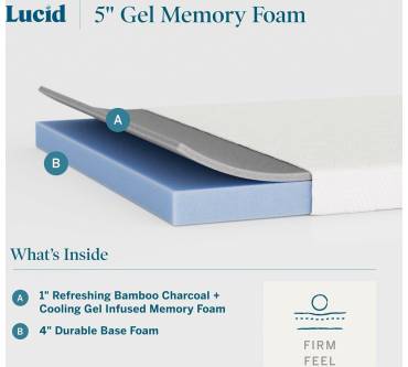 Produktbild Lucid Gel Memory Foam Kindermatratze