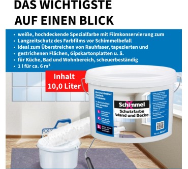 Produktbild Schimmel X Anti-Schimmel-Farbe weiß