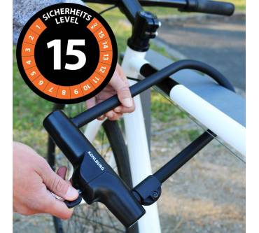 Produktbild Kohlburg Sicherheits- Bügelschloss Novosibirsk inkl. Sicherheitskabel