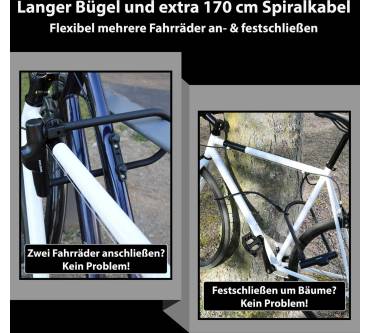 Produktbild Kohlburg Sicherheits- Bügelschloss Novosibirsk inkl. Sicherheitskabel