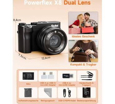Produktbild Rollei Powerflex X8 Dual Lens