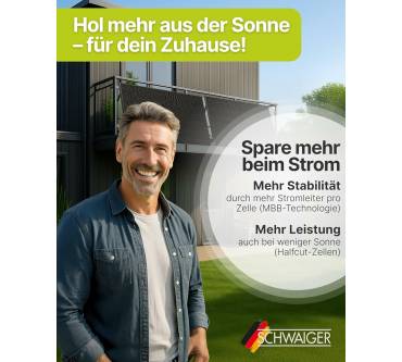 Produktbild Schwaiger Solaranlage 2er Set Full Black 1000Wp