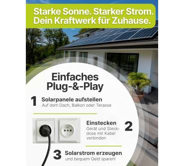 Produktbild Schwaiger Solaranlage 2er Set Full Black 1000Wp