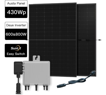 Produktbild Sunlit 600-800W SunLit Easy Switch Balkonkraftwerk (Deye / Austa)