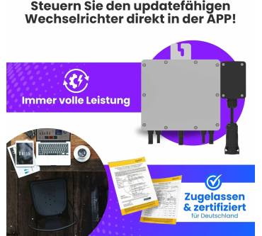 Produktbild Klarbeit Balkonkraftwerk Set 800 Watt + 2x Full Black Modul 440w