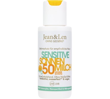 Produktbild Jean & Len Sensitive Sonnenmilch LSF 50