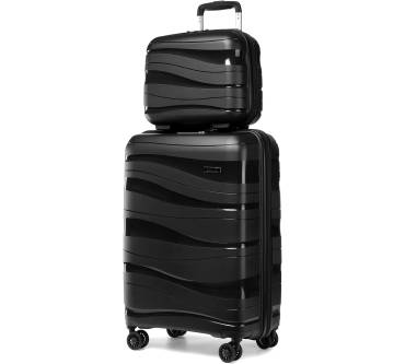 Produktbild Kono Koffer Gepäckset 2-teilig Handgepäck Koffer Trolley 56cm + Kosmetikkoffer