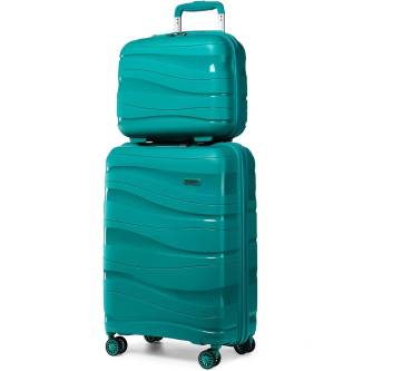 Produktbild Kono Koffer Gepäckset 2-teilig Handgepäck Koffer Trolley 56cm + Kosmetikkoffer