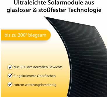 Produktbild Vale Balkonkraftwerk 800 Wp Full Black Flexible Solarmodule