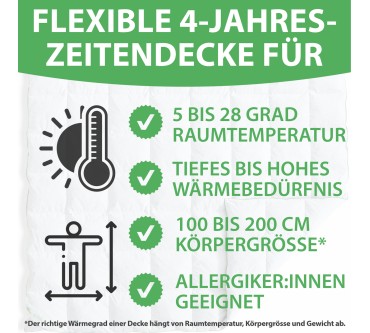 Produktbild Welldora Komfort Bettdecke zweiteilig