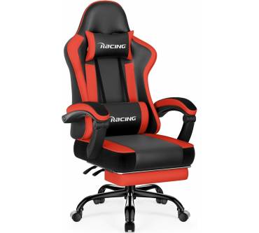 Produktbild Homimaster Gaming Stuhl mit Fußstütze