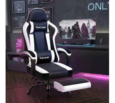 Produktbild Homimaster Gaming Stuhl mit Fußstütze