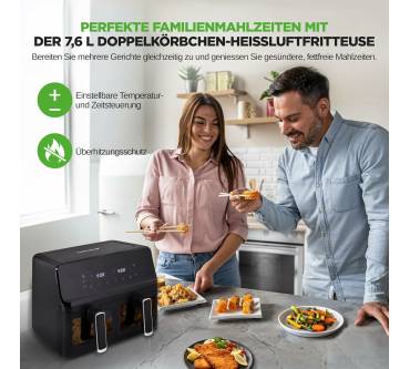Produktbild NutriChef Heißluftfritteuse XXL 8L