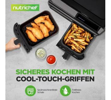 Produktbild NutriChef Heißluftfritteuse XXL 8L