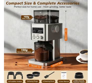 Produktbild Homtone Elektrische Kaffeemühle
