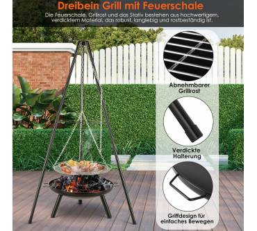 Produktbild TLSUNNY Schwenkgrill mit Feuerschale