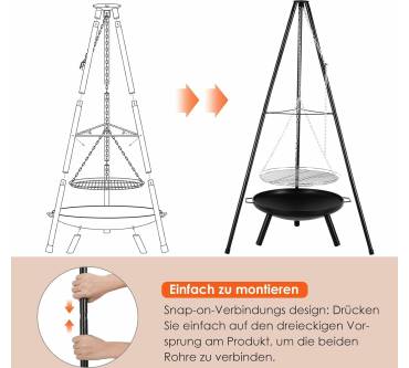 Produktbild TLSUNNY Schwenkgrill mit Feuerschale