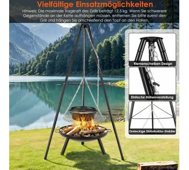 Produktbild TLSUNNY Schwenkgrill mit Feuerschale