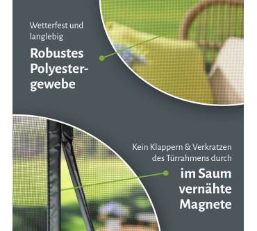 Produktbild empasa Lamellenvorhang mit Magnetverschluss Deluxe