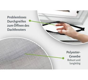 Produktbild empasa Insektenschutz Dachfenster mit Klettband