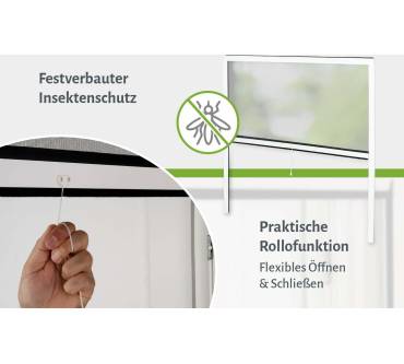 Produktbild empasa Insektenschutzrollo Fenster Classic (Selbstbausatz)